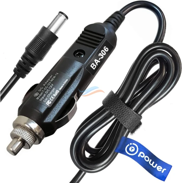 12-volt car charger for Inogen G3, G4, G5, and Rove 6